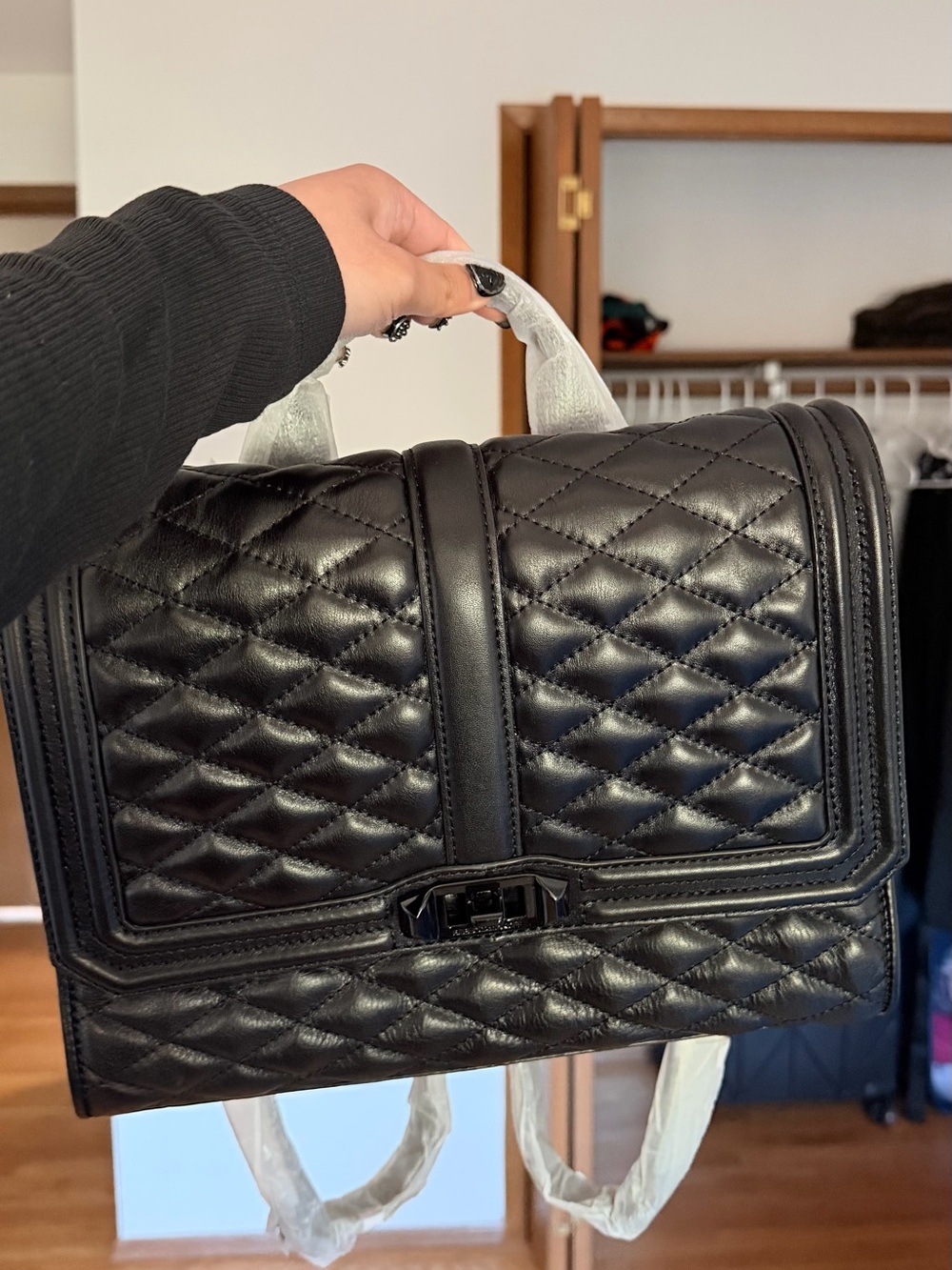 Rebecca Minkoff Love Backpack Black Brand New NWT HF14MLVB02